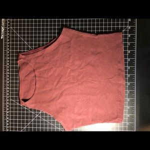 Maroon Red Halter Crop Top XS AA